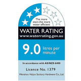 darrahopens Home & Garden > Bathroom Accessories WELS 8" Rain Shower Head Set Rounded Dual Heads Faucet High Pressure With Mixer