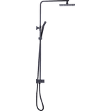 darrahopens Home & Garden > Bathroom Accessories WELS 8" Rain Shower Head Set Square Dual Heads Faucet High Pressure Hand Held