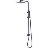 darrahopens Home & Garden > Bathroom Accessories WELS 8" Rain Shower Head Set Square Dual Heads Faucet High Pressure Hand Held