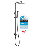 darrahopens Home & Garden > Bathroom Accessories WELS 8" Rain Shower Head Set Square Dual Heads Faucet High Pressure Hand Held