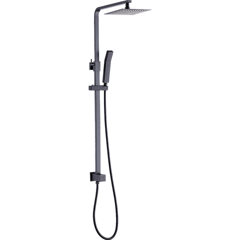 darrahopens Home & Garden > Bathroom Accessories WELS 8" Rain Shower Head Set Square Dual Heads Faucet High Pressure Hand Held