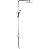 darrahopens Home & Garden > Bathroom Accessories WELS 8" Rain Shower Head Set Square Dual Heads Faucet High Pressure Hand Held