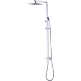 darrahopens Home & Garden > Bathroom Accessories WELS 8" Rain Shower Head Set Square Dual Heads Faucet High Pressure Hand Held