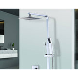 darrahopens Home & Garden > Bathroom Accessories WELS 8" Rain Shower Head Set Square Dual Heads Faucet High Pressure Hand Held