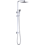 darrahopens Home & Garden > Bathroom Accessories WELS 8" Rain Shower Head Set Square Dual Heads Faucet High Pressure Hand Held