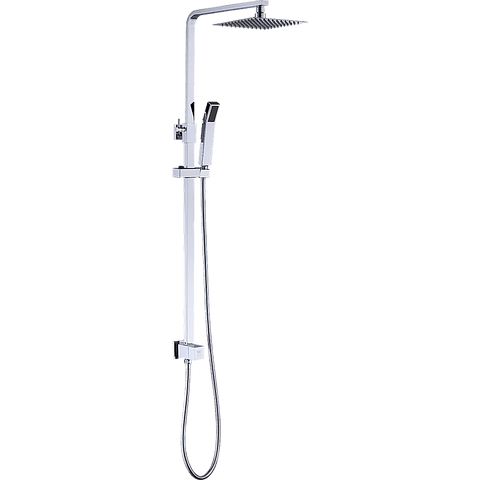 darrahopens Home & Garden > Bathroom Accessories WELS 8" Rain Shower Head Set Square Dual Heads Faucet High Pressure Hand Held