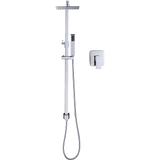 darrahopens Home & Garden > Bathroom Accessories WELS 8" Rain Shower Head Set Square Dual Heads Faucet High Pressure With Mixer