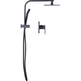 darrahopens Home & Garden > Bathroom Accessories WELS 8" Rain Shower Head Set Square Dual Heads Faucet High Pressure With Mixer