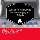 Darrahopens Home & Garden > BBQ EuroGrille 5 Burner Outdoor BBQ Grill Barbeque Gas Stainless Steel Kitchen Commercial