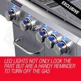 Darrahopens Home & Garden > BBQ EuroGrille 5 Burner Outdoor BBQ Grill Barbeque Gas Stainless Steel Kitchen Commercial