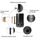 Darrahopens Home & Garden > BBQ Fast Fire Starter Bucket BBQ Charcoal Chimney Starter Stainless Steel Easy Start Fire