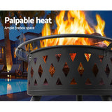 darrahopens Home & Garden > BBQ Fire Pit BBQ Charcoal Grill Ring Portable Outdoor Kitchen Fireplace 32"