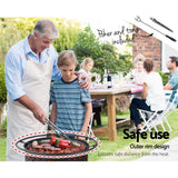 darrahopens Home & Garden > BBQ Fire Pit BBQ Grill Smoker Portable Outdoor Fireplace Patio Heater Pits 30"