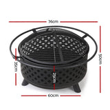 darrahopens Home & Garden > BBQ Fire Pit BBQ Grill Smoker Portable Outdoor Fireplace Patio Heater Pits 30"