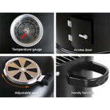 darrahopens Home & Garden > BBQ Grillz 3-in-1 Charcoal BBQ Smoker - Black