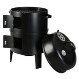 darrahopens Home & Garden > BBQ Grillz 3-in-1 Charcoal BBQ Smoker - Black