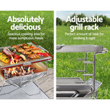 darrahopens Home & Garden > BBQ Grillz Camping Fire Pit BBQ Portable Folding Stainless Steel Stove Outdoor Pits