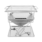 darrahopens Home & Garden > BBQ Grillz Camping Fire Pit BBQ Portable Folding Stainless Steel Stove Outdoor Pits