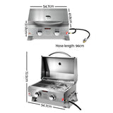 darrahopens Home & Garden > BBQ Grillz Portable 2 Burner Gas BBQ