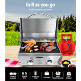 darrahopens Home & Garden > BBQ Grillz Portable Gas BBQ LPG Oven Camping Cooker Grill 2 Burners Stove Outdoor