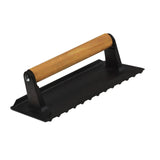 Darrahopens Home & Garden > BBQ Heavy Duty Rectangular Cast Iron Grill Burger Press Pre-Seasoned Steak Griddle BBQ Grilling