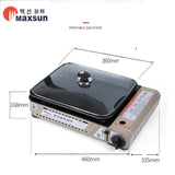 Darrahopens Home & Garden > BBQ Portable Gas Burner Stove with Inset Non Stick Cooking Pan Cooker Butane Camping 35mm Cooking Pan