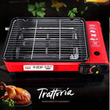 Darrahopens Home & Garden > BBQ Portable Gas Stove Burner Butane BBQ Camping Gas Cooker With Non Stick Plate Orange