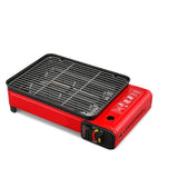 Darrahopens Home & Garden > BBQ Portable Gas Stove Burner Butane BBQ Camping Gas Cooker With Non Stick Plate Orange