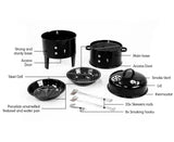 Darrahopens Home & Garden > BBQ Wallaroo 3-in-1 Charcoal BBQ Smoker