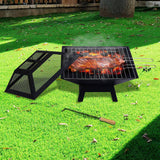 Darrahopens Home & Garden > BBQ Wallaroo Portable Outdoor Fire Pit for BBQ, Grilling, Cooking, Camping