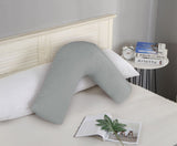 Darrahopens Home & Garden > Bedding 1000TC Premium Ultra Soft V SHAPE Pillowcase - Grey