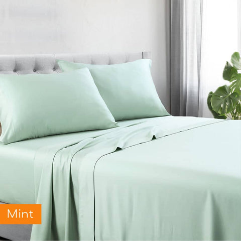 Darrahopens Home & Garden > Bedding 1200tc hotel quality cotton rich sheet set king mint