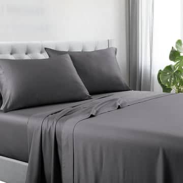 Darrahopens Home & Garden > Bedding 1200tc hotel quality cotton rich sheet set queen charcoal