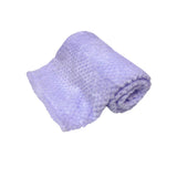 Darrahopens Home & Garden > Bedding 180GSM Soft Popcorn Coral Fleece Throw Rug 127 x 152cm Lilac