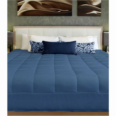 Darrahopens Home & Garden > Bedding 2 in 1 Cushion Quilt Pad Navy Single
