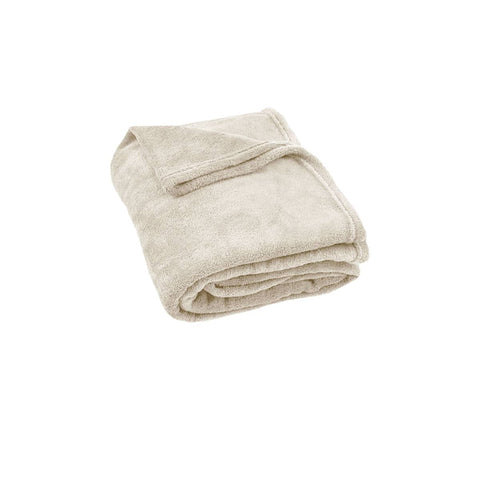 Darrahopens Home & Garden > Bedding 240GSM Urban Ultra Soft Coral Fleece Throw Rug 120 x 150cm Oatmeal