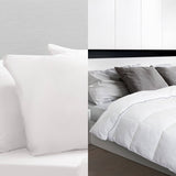 darrahopens Home & Garden > Bedding 250GSM Bamboo Blend Quilt With 1100GSM Hotel Pillow Bedding Set - King