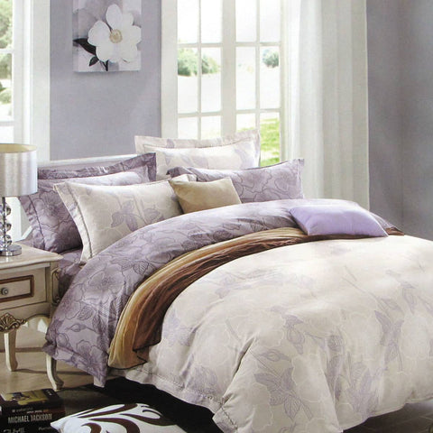 Darrahopens Home & Garden > Bedding 250TC Gilmore Cotton Reversible Quilt Cover Set Queen