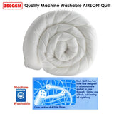 Darrahopens Home & Garden > Bedding 350gsm Quality Airsoft Quilt Queen