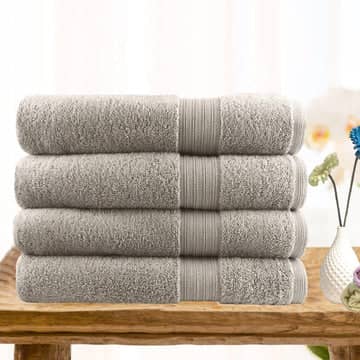 Darrahopens Home & Garden > Bedding 4 piece ultra light cotton bath towels in beige