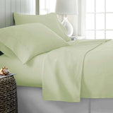Darrahopens Home & Garden > Bedding 400TC Cotton Sateen Sheet Set Queen - Ivory (with a Hint of Green)
