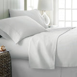 Darrahopens Home & Garden > Bedding 400TC Cotton Sateen Sheet Set Queen - White