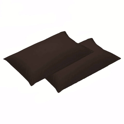 Darrahopens Home & Garden > Bedding 500TC Pair of Cotton Standard Pillowcases Chocolate
