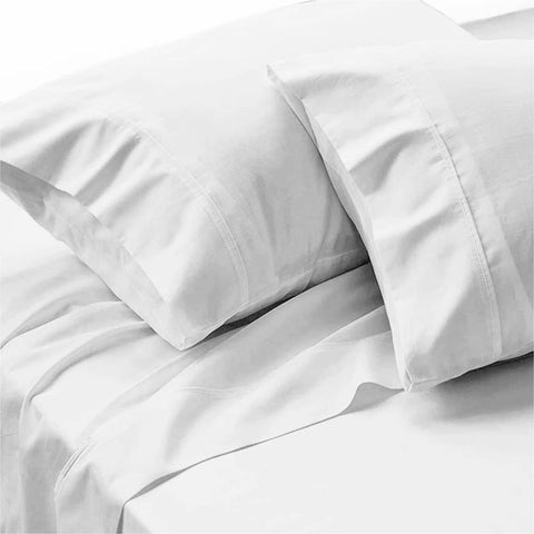 Darrahopens Home & Garden > Bedding 500TC Ramca White Egyptian Cotton Sheet Set Queen