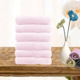 Darrahopens Home & Garden > Bedding 6 piece ultra light cotton face washers in baby pink