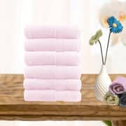Darrahopens Home & Garden > Bedding 6 piece ultra light cotton face washers in baby pink