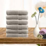 Darrahopens Home & Garden > Bedding 6 piece ultra light cotton face washers in beige
