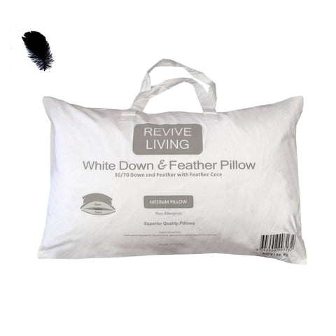 Darrahopens Home & Garden > Bedding 70% Feather 30% Down Superior Medium Standard Pillow 48 x 73 cm