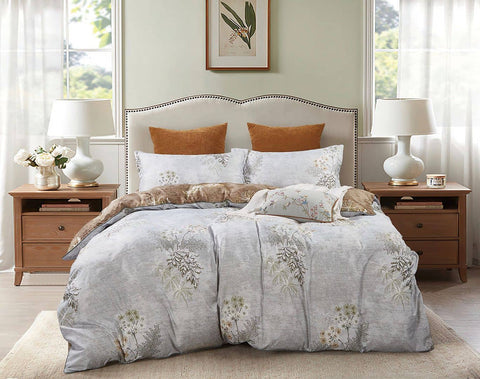 Darrahopens Home & Garden > Bedding Abbotson Queen Size Quilt/Doona/Duvet Cover Set