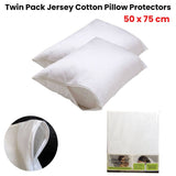 Darrahopens Home & Garden > Bedding Abercrombie and Ferguson Twin Pack Jersey Cotton Pillow Protectors 50 x 75 cm